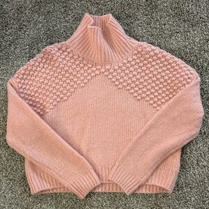 Pink Turtleneck Sweater